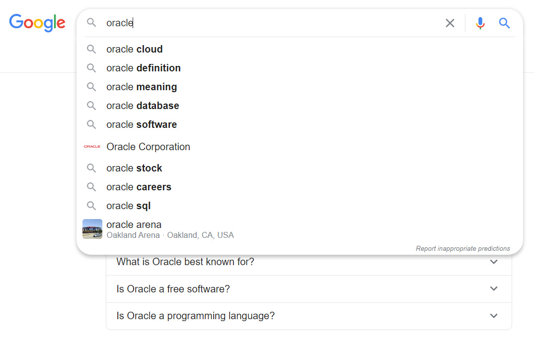 Google branded search