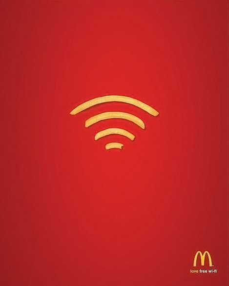 Mc Donald's Wifi advert