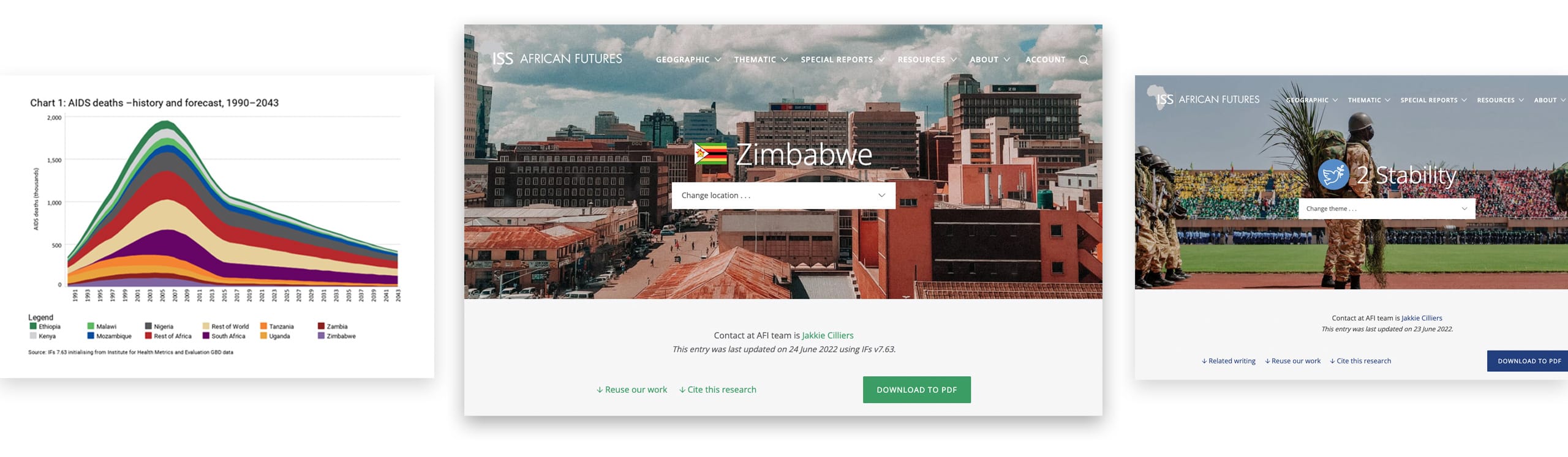 African Futures website design