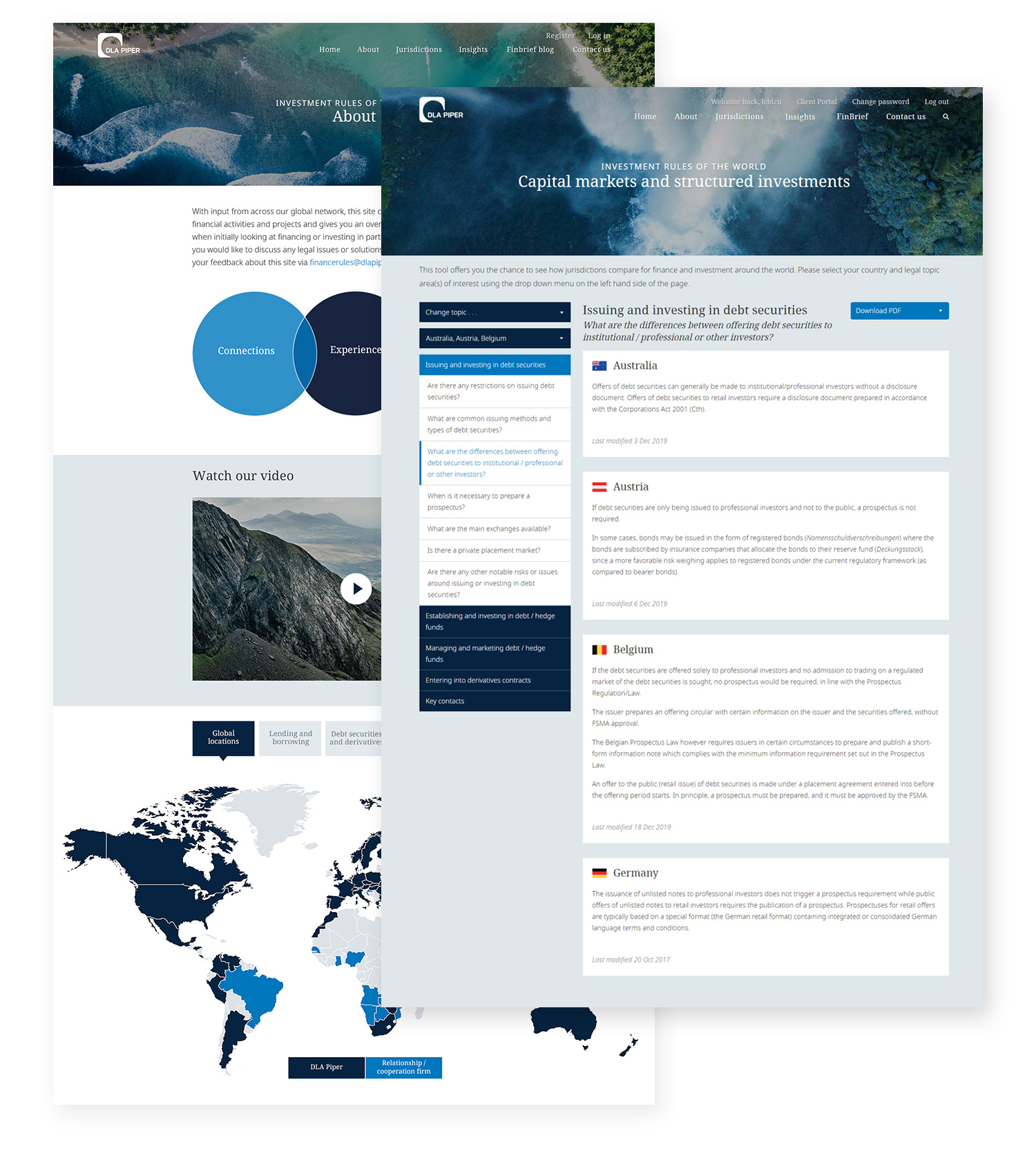 Global laws comparison tool