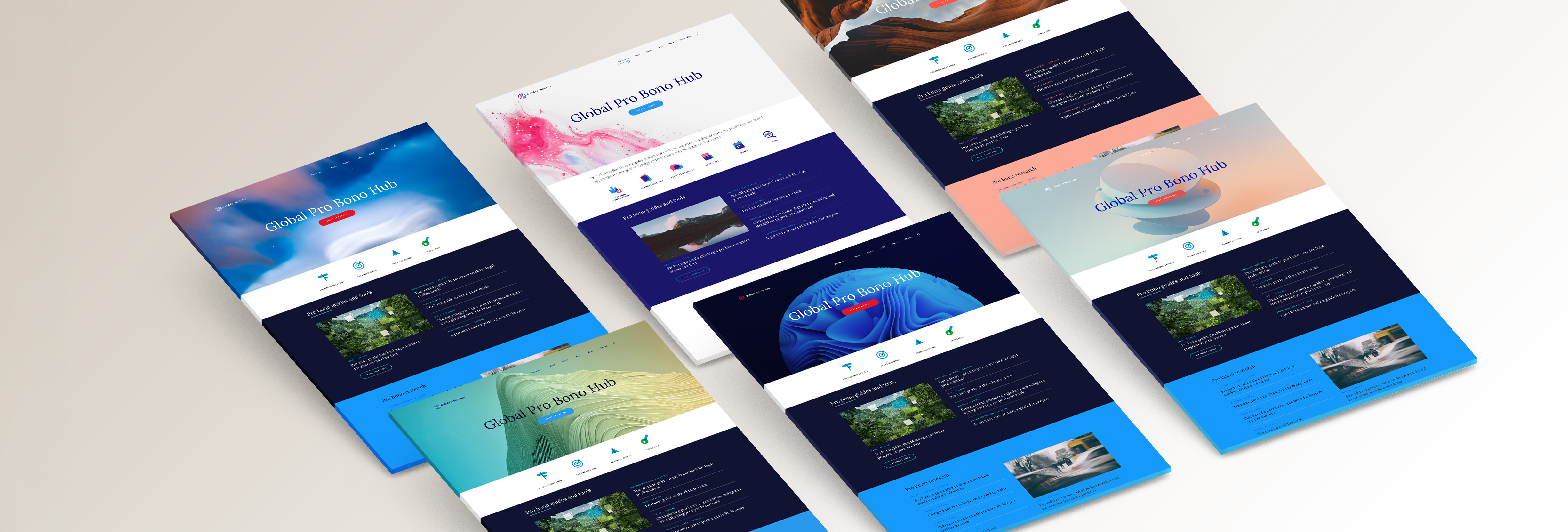 Pro bono identity and design concepts