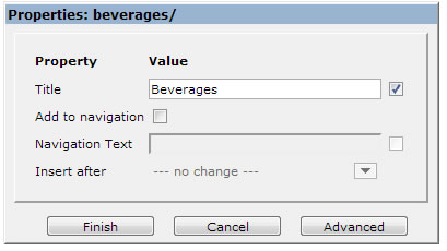 Add the folder title Add the folder title