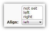 Setting alignment of image
